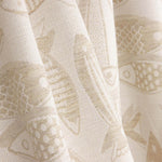 Lona Jacquard Peixes Bege - Ribes y Casals