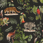 Loneta estampada «Selva Tropical Negra» - Ribes y Casals