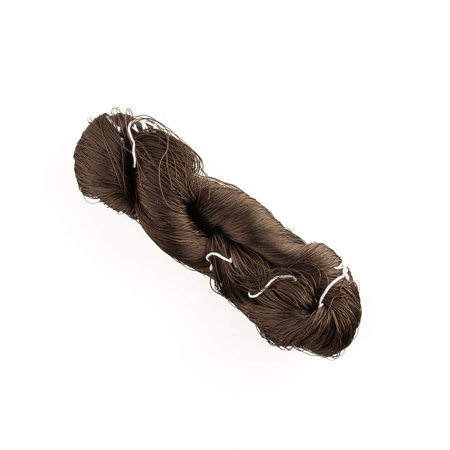 Novelo de seda para franjas castanho 200 g – Fio de rayon-viscose - Ribes y Casals