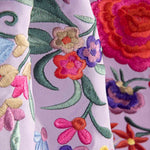 Xaile de flamenca lilás bordado - Ribes y Casals