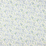 Muselina de algodão flor mini azul - Ribes y Casals