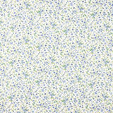 Muselina de algodão flor mini azul - Ribes y Casals