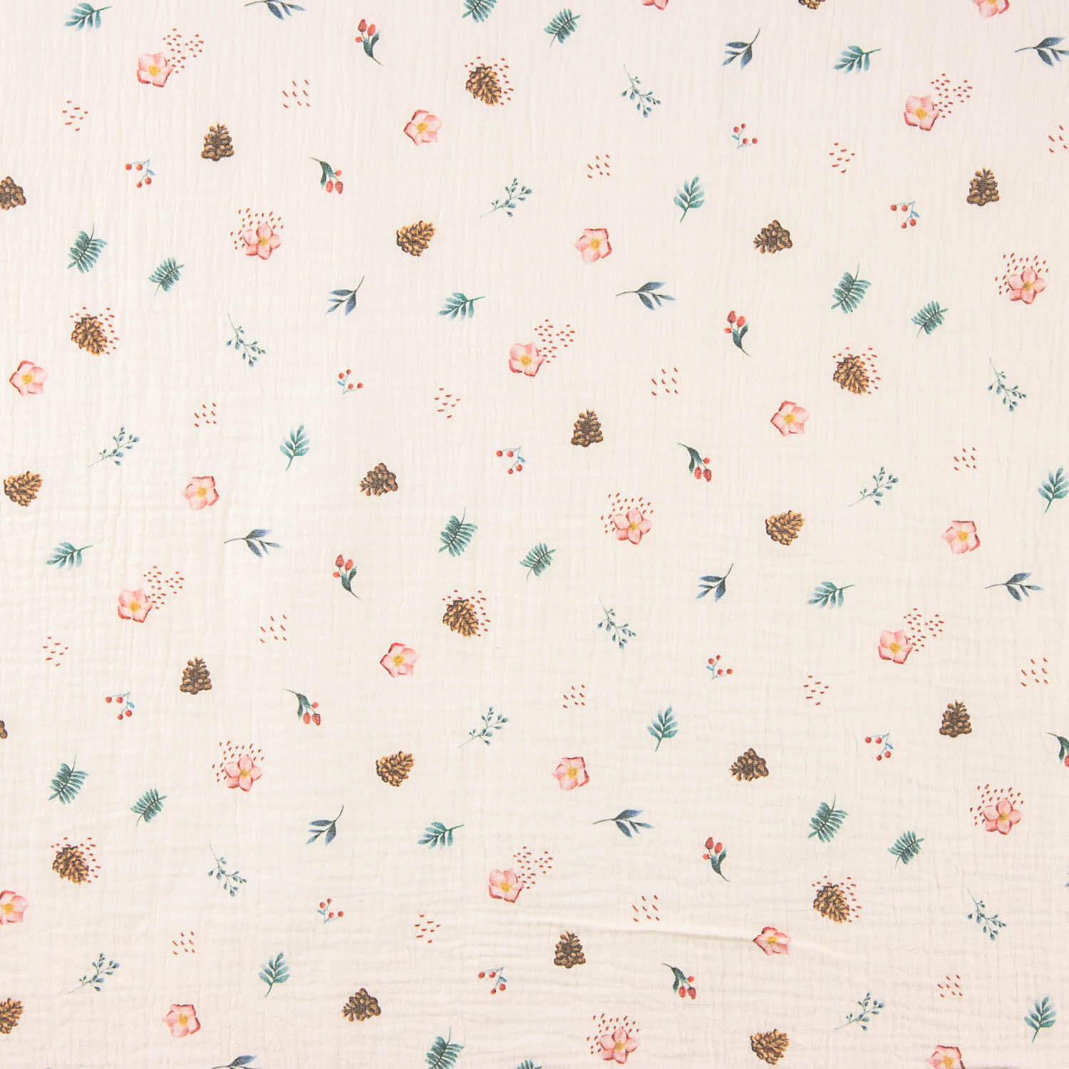 Muselina Algodão Flores Silvestres - Ribes y Casals