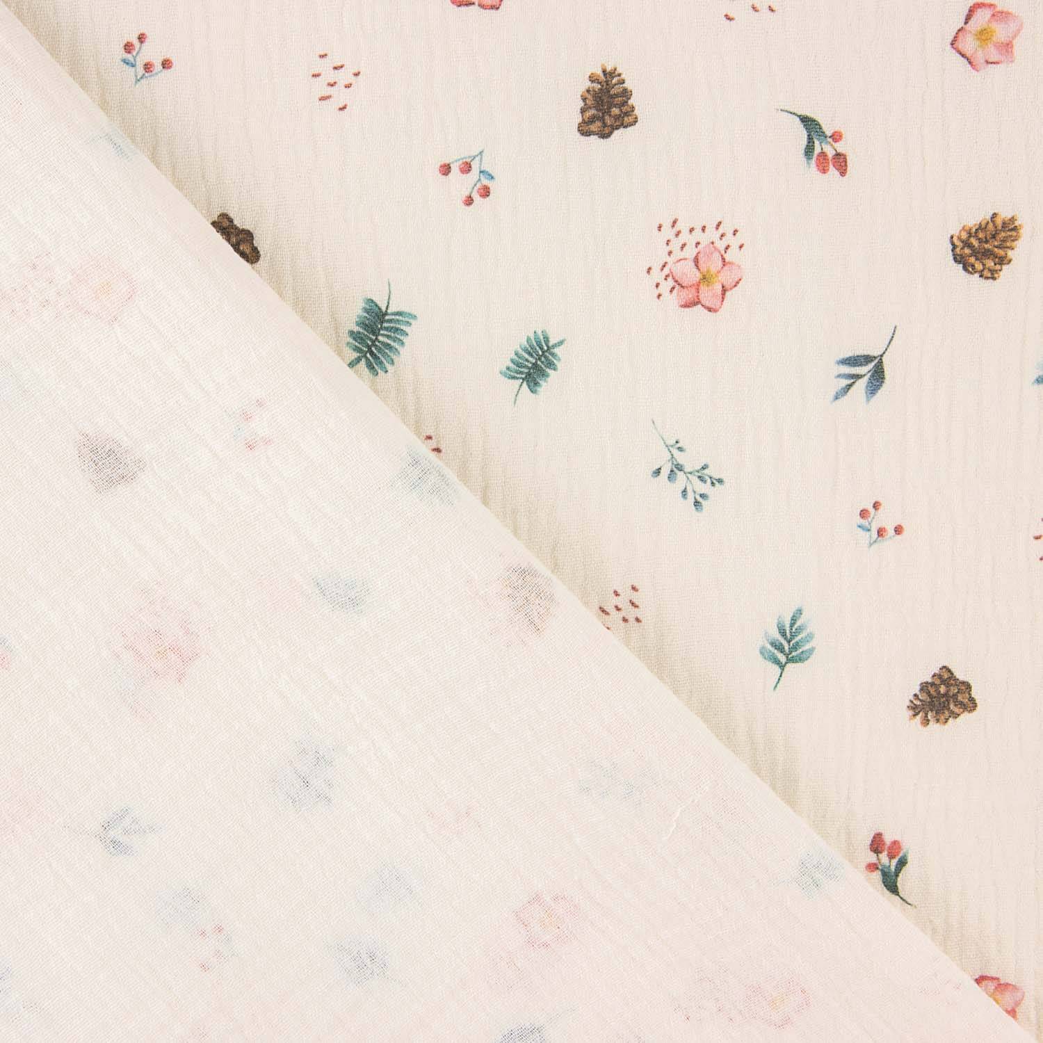 Muselina Algodão Flores Silvestres - Ribes y Casals