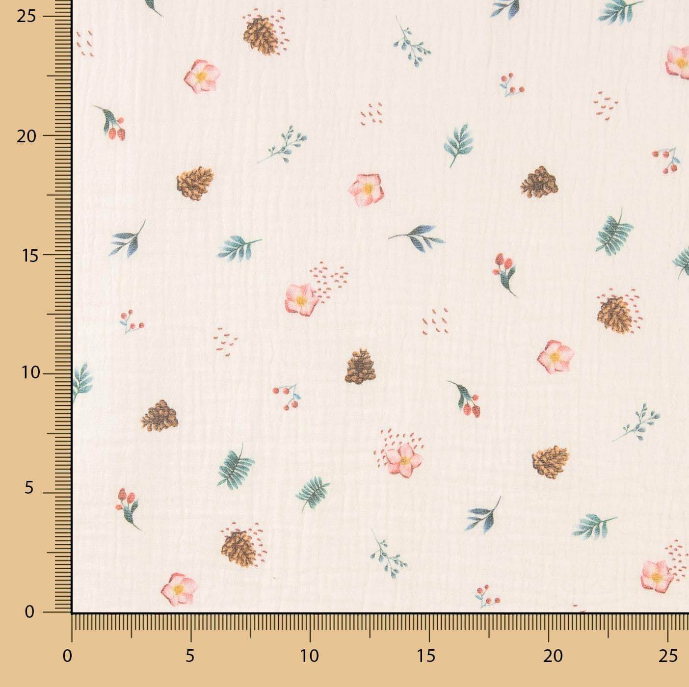 Muselina Algodão Flores Silvestres - Ribes y Casals