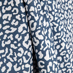 Percal estampado Nairobi azul-marinho e branco - Ribes y Casals