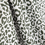 Percal estampado Nairobi verde escuro e branco - Ribes y Casals