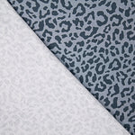 Percal estampado Nairobi azul-marinho e cinzento - Ribes y Casals