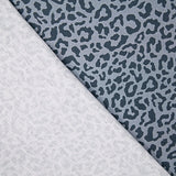 Percal estampado Nairobi azul-marinho e cinzento - Ribes y Casals