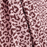 Percal estampado Nairobi bordô rosa claro - Ribes y Casals
