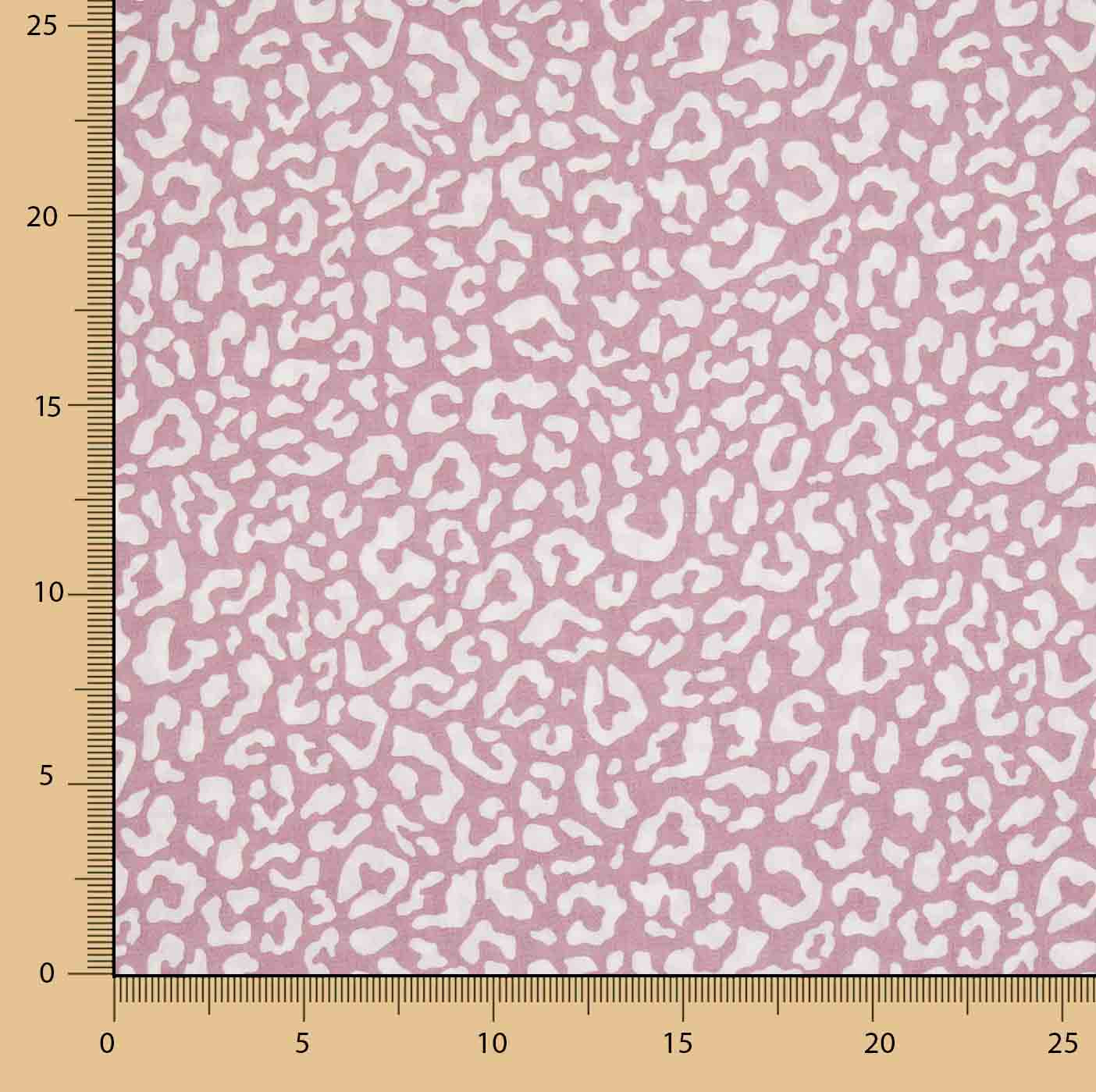 Percal estampado Nairobi branco e rosa - Ribes y Casals