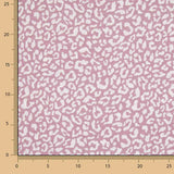 Percal estampado Nairobi branco e rosa - Ribes y Casals