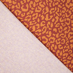 Percal estampado Nairobi Mostarda Bordô - Ribes y Casals