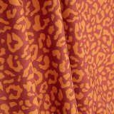 Percal estampado Nairobi Mostarda Bordô - Ribes y Casals