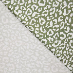 Percal estampado Nairobi verde-oliva e branco - Ribes y Casals