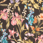 Viscose estampada «Jardim Íris Noturno» - Ribes y Casals