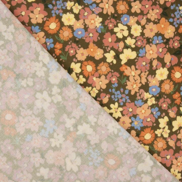 Viscose estampada Pradera Vintage - Ribes y Casals