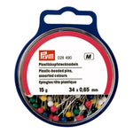 Alfinetes com cabeça de plástico 0,65 x 34 mm multicoloridos - Ribes y Casals