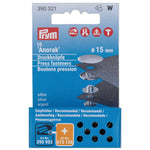 Botões de pressão de substituição Anorak Prym 390321 15 mm - Ribes y Casals