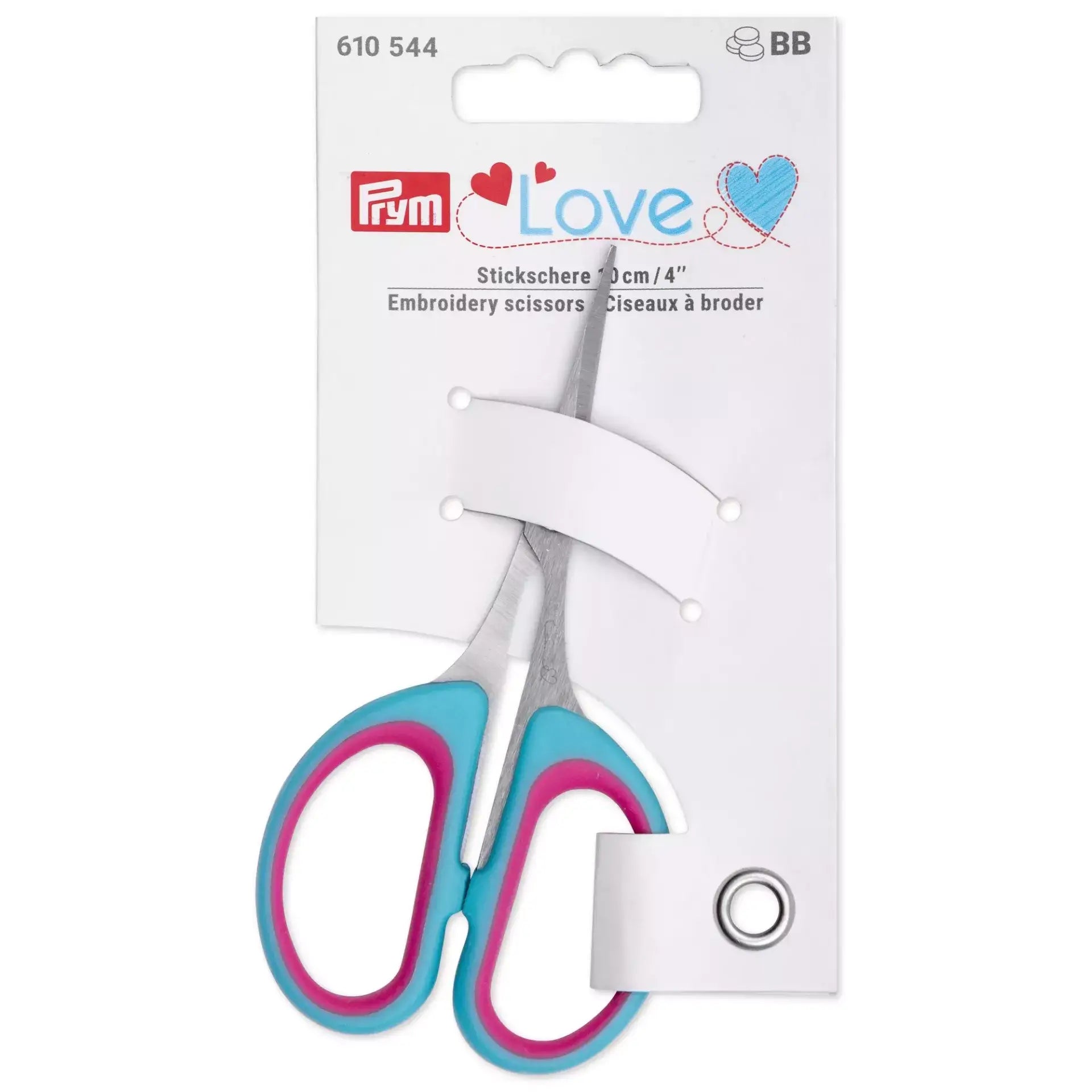 Tesoura de bordar Prym Love 10 cm - Ribes y Casals