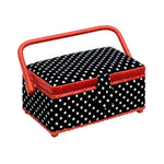 Caixa de costura Polka Dots Preto/Branco Prym 612244 - Ribes y Casals