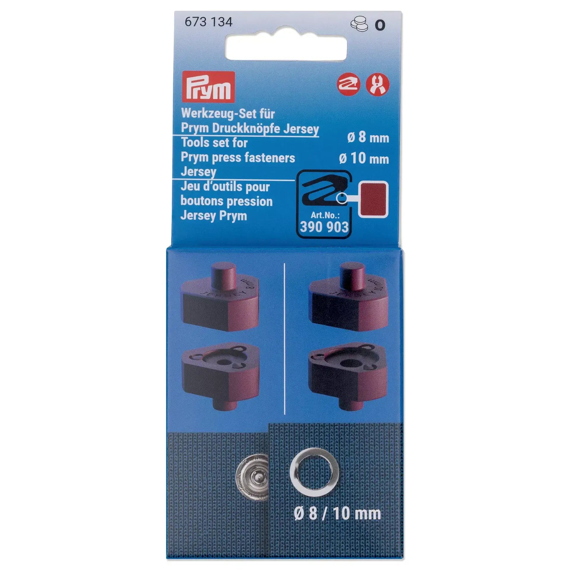 Conjunto de Ferramentas para Botões de Malha Prym 8 e 10 mm - Ribes y Casals