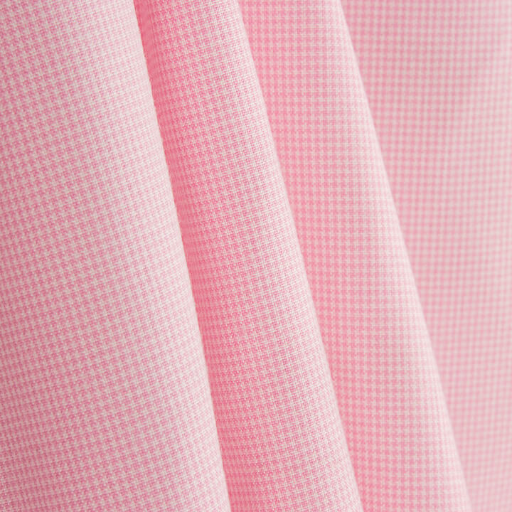 Percal Quadrado Vichy Mini Rosa - Ribes y Casals
