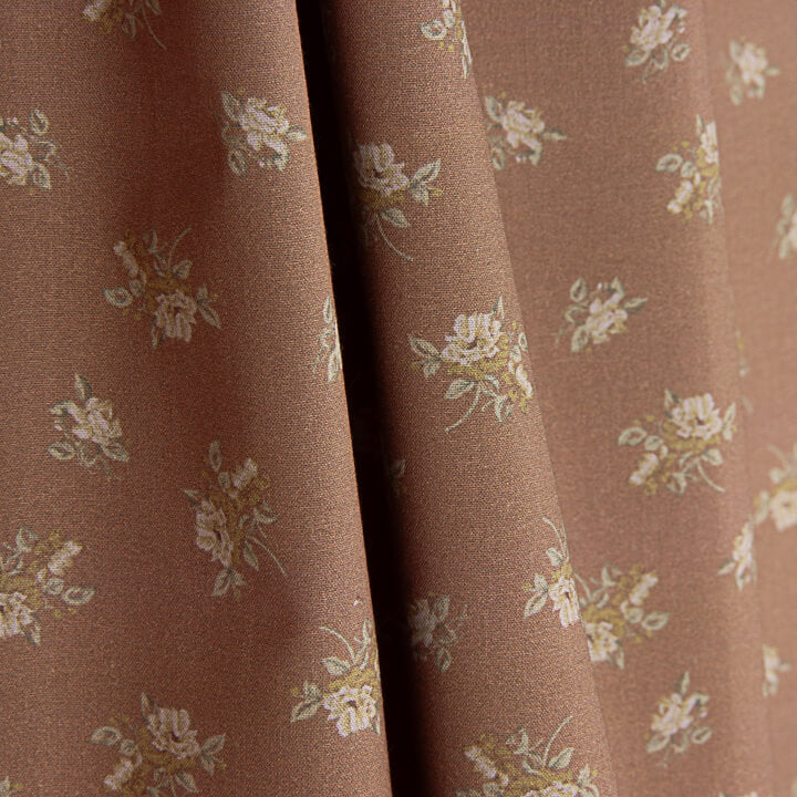 Percal estampado Amélie Teja - Ribes y Casals