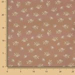 Percal estampado Amélie Teja - Ribes y Casals