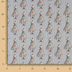 Percal estampado Couture cinzento - Ribes y Casals