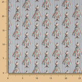 Percal estampado Couture cinzento - Ribes y Casals