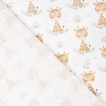 Percal estampado com girafas Safari - Ribes y Casals