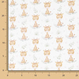 Percal estampado com girafas Safari - Ribes y Casals