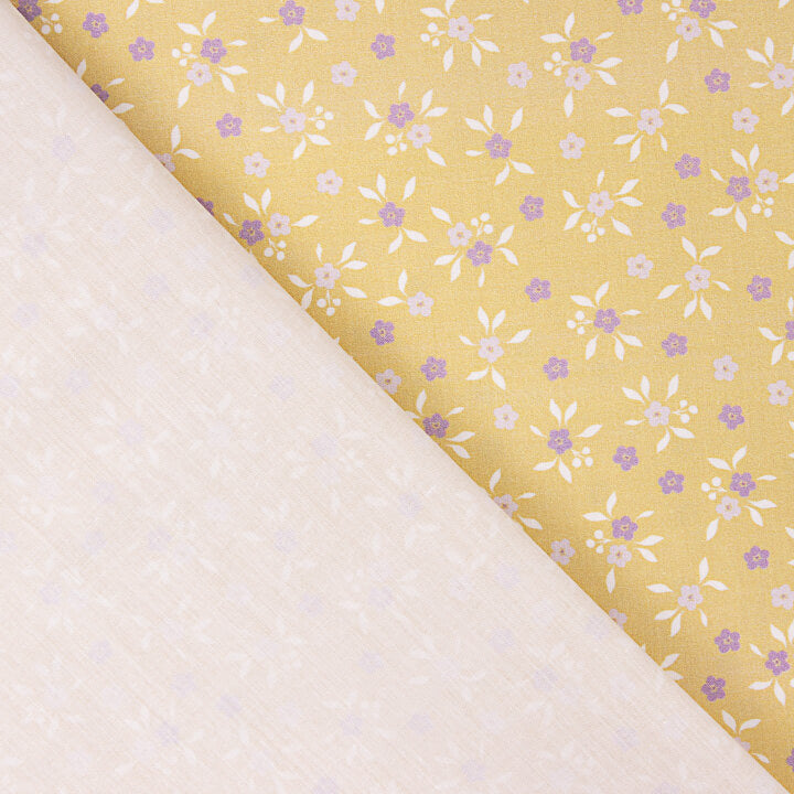 Percal estampado Milena amarelo - Ribes y Casals