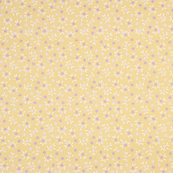 Percal estampado Milena amarelo - Ribes y Casals