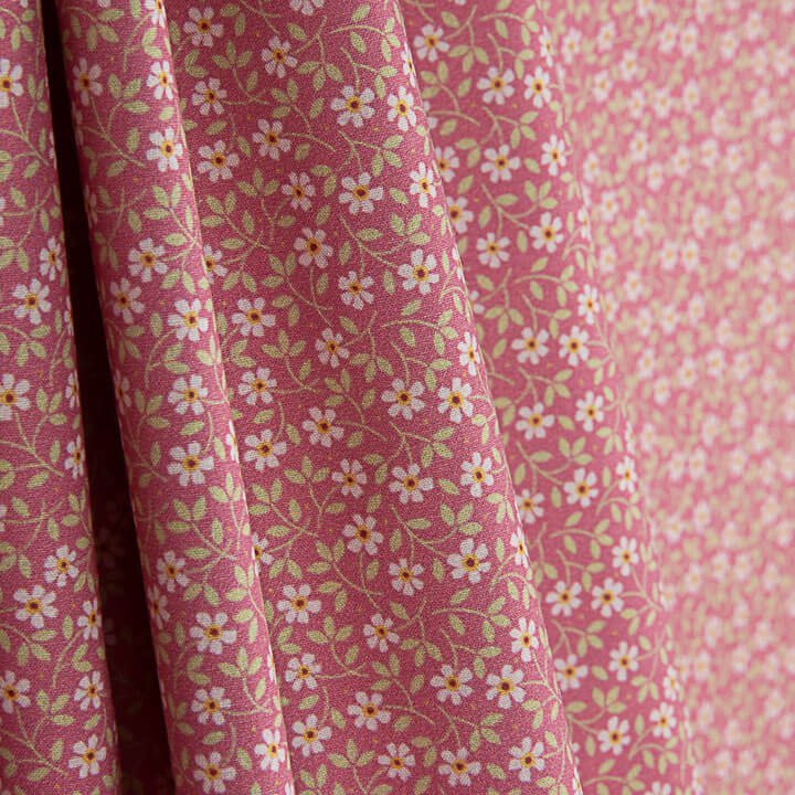 Percal estampado Milena Rosa - Ribes y Casals