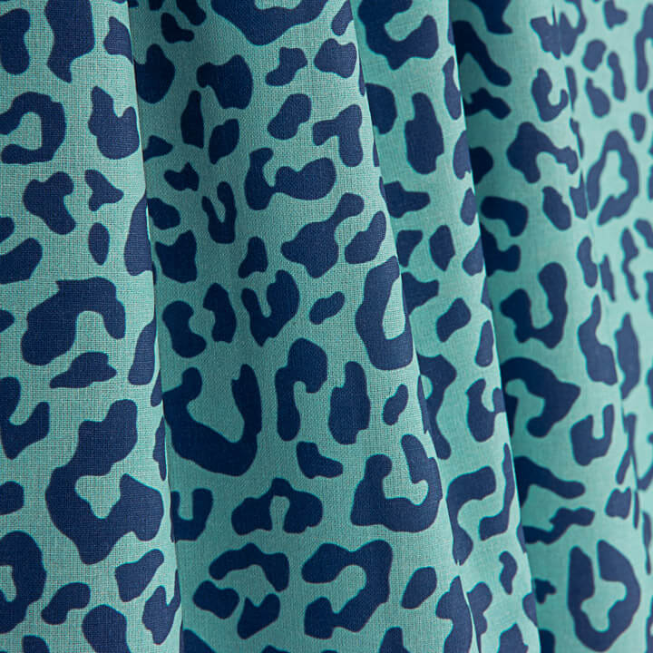 Percal estampado Nairobi azul - Ribes y Casals