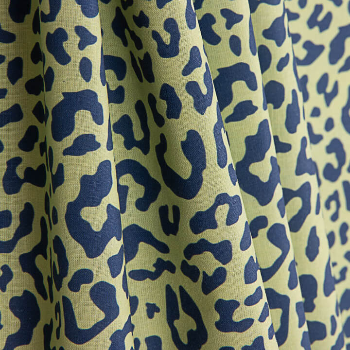 Percal estampado Nairobi azul-marinho - Ribes y Casals