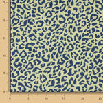 Percal estampado Nairobi azul-marinho - Ribes y Casals