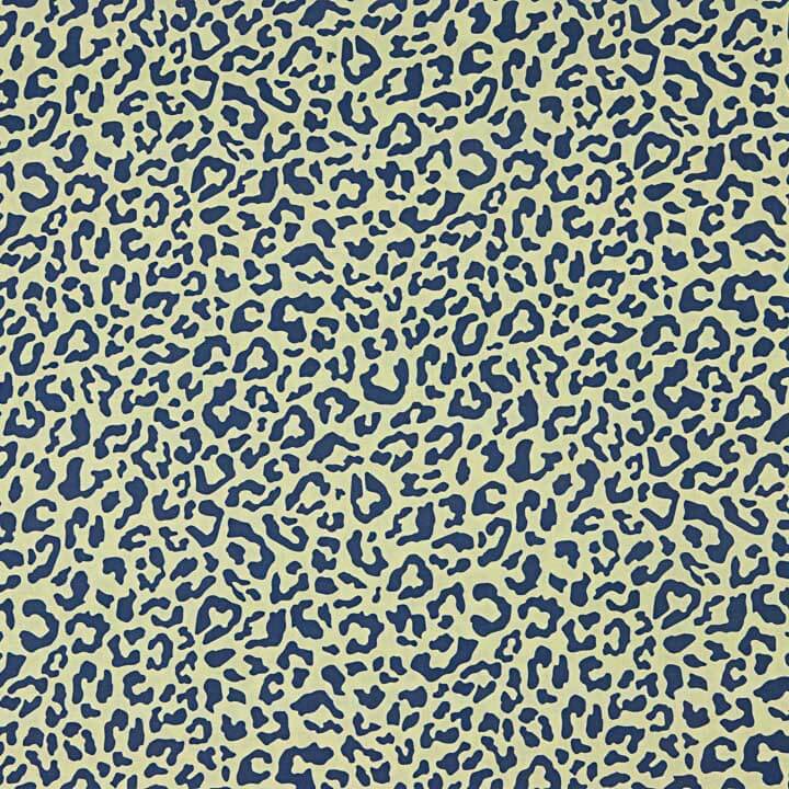 Percal estampado Nairobi azul-marinho - Ribes y Casals
