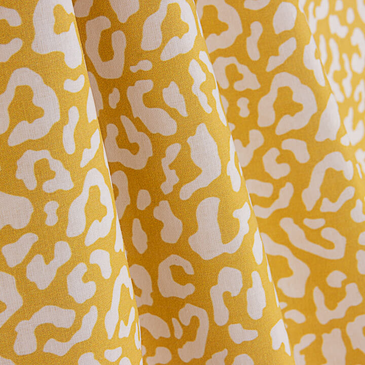 Percal estampado Nairobi Mostaza - Ribes y Casals
