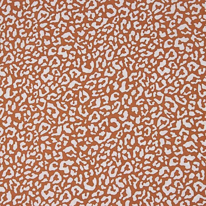 Percal estampado Nairobi Teja - Ribes y Casals