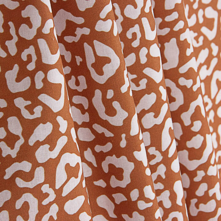Percal estampado Nairobi Teja - Ribes y Casals