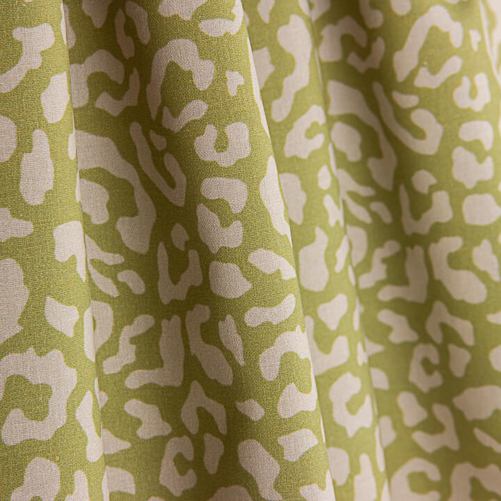 Percal estampado Nairobi verde-oliva - Ribes y Casals