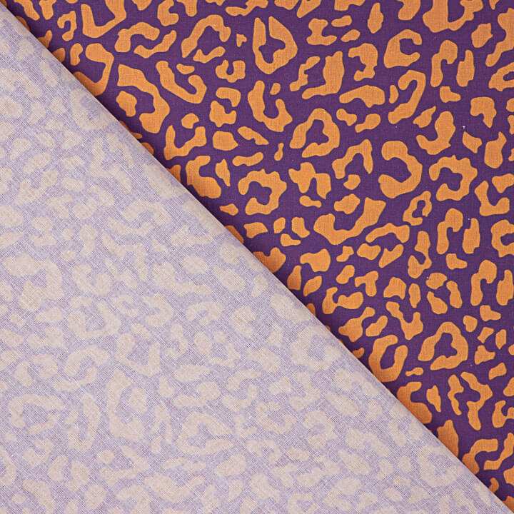 Percal estampado Nairobi Violeta - Ribes y Casals