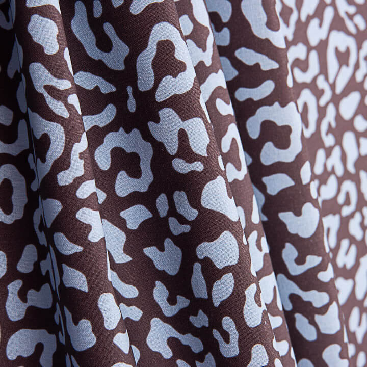 Percal estampado Nairobi Chocolate - Ribes y Casals