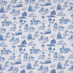 Percal estampado Silke azul - Ribes y Casals