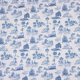 Percal estampado Silke azul - Ribes y Casals