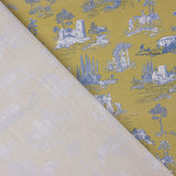 Percal estampado Silke verde-oliva - Ribes y Casals