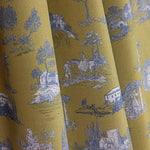 Percal estampado Silke verde-oliva - Ribes y Casals